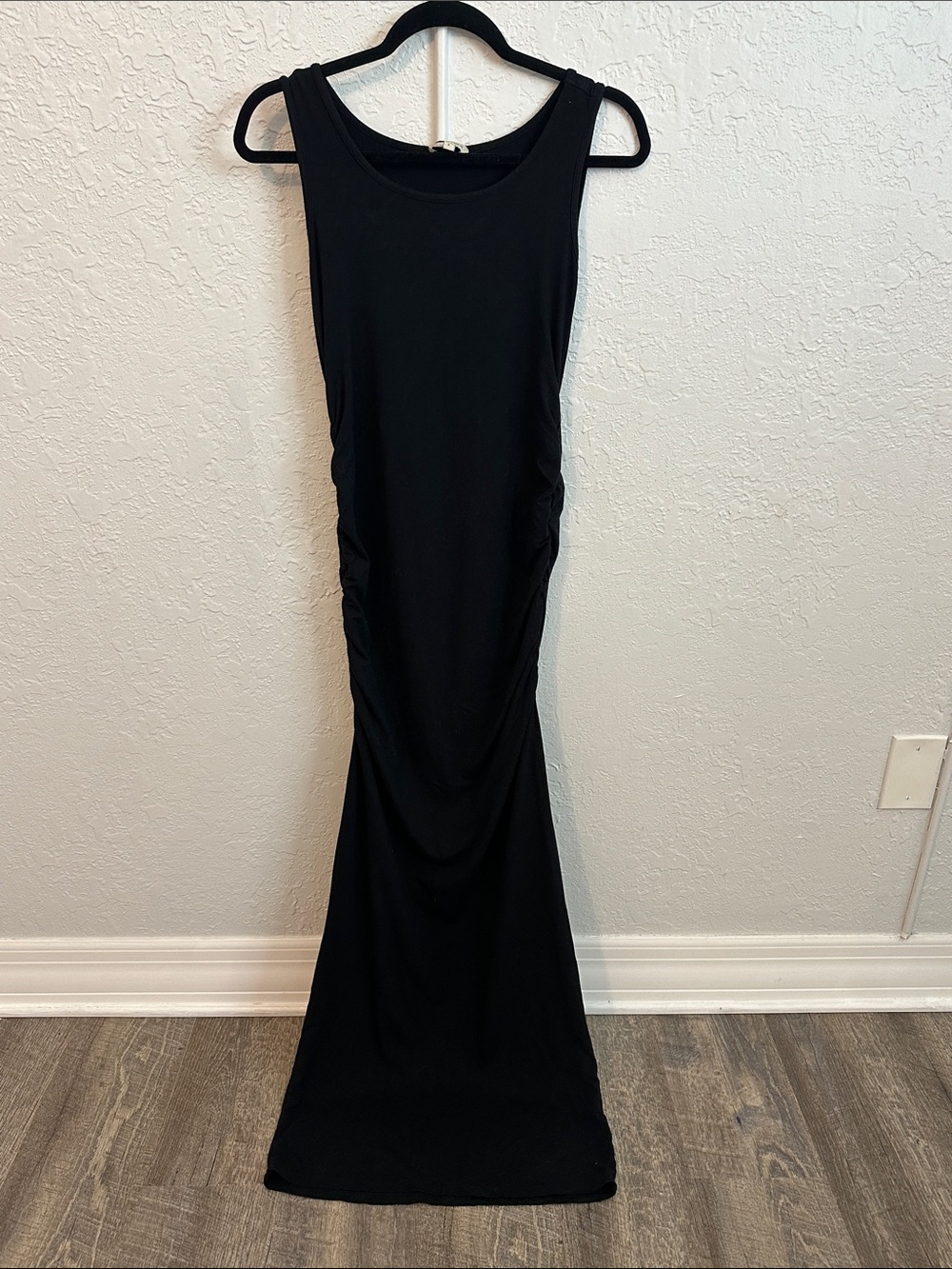 Black Maxi Maternity Dress Size S | kimi + kai